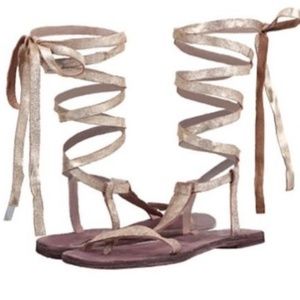 NEW Free People Dahlia Lace Up Gladiator Sandals